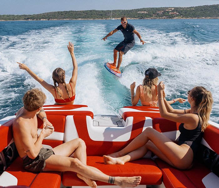 #wakesurf #Wakesurfing in Sardinia, Costa Smeralda, Porto Cervo, Carloforte, Baia Sardinia, Cala Bitta, Porto Rotondo, Liscia di Vacca , with Professional Malibu WakeSetter Mxz24