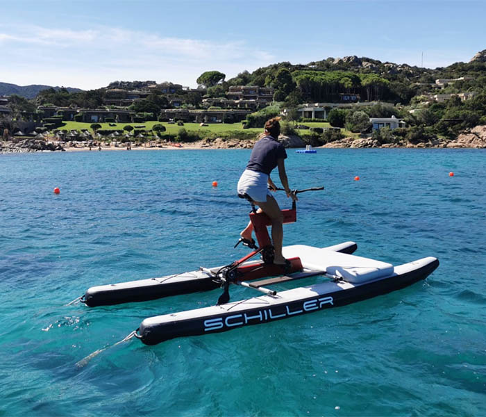Schiller Water Bike is the best waterbike in the world and you can rent in costa smeralda
